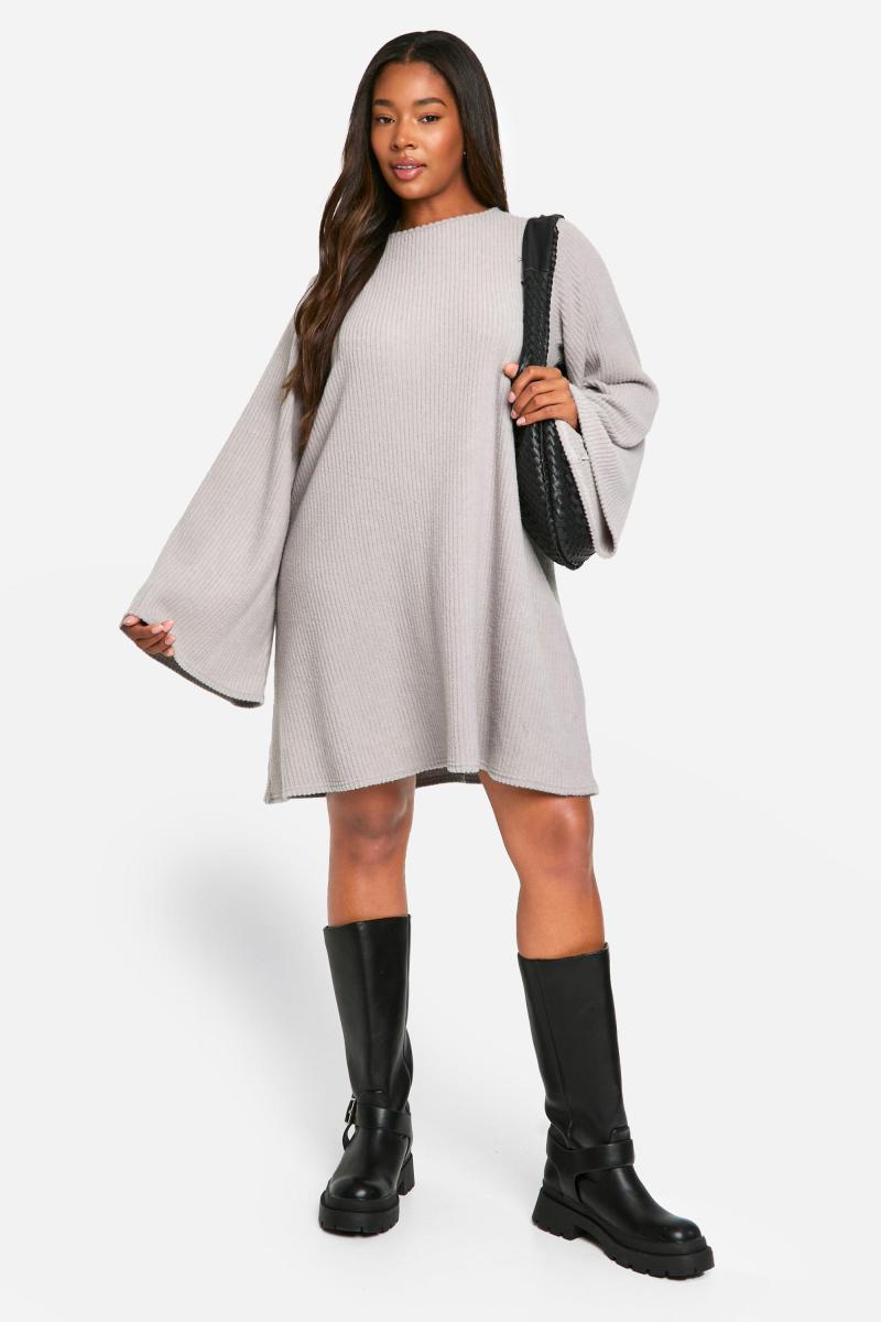 Сукня-комбінезон з м’якою рубчиком із зав’язкою