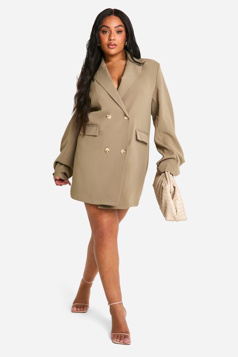 Плюс велика сукня-блазер