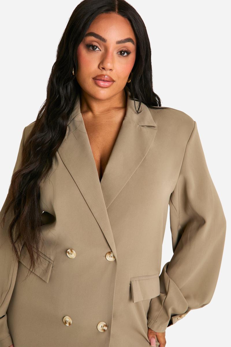 Плюс велика сукня-блазер