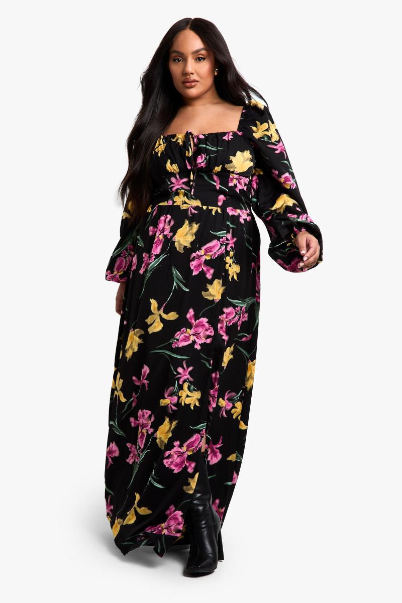 Плюс квітковий сукня Malkmaid Moilkmaid