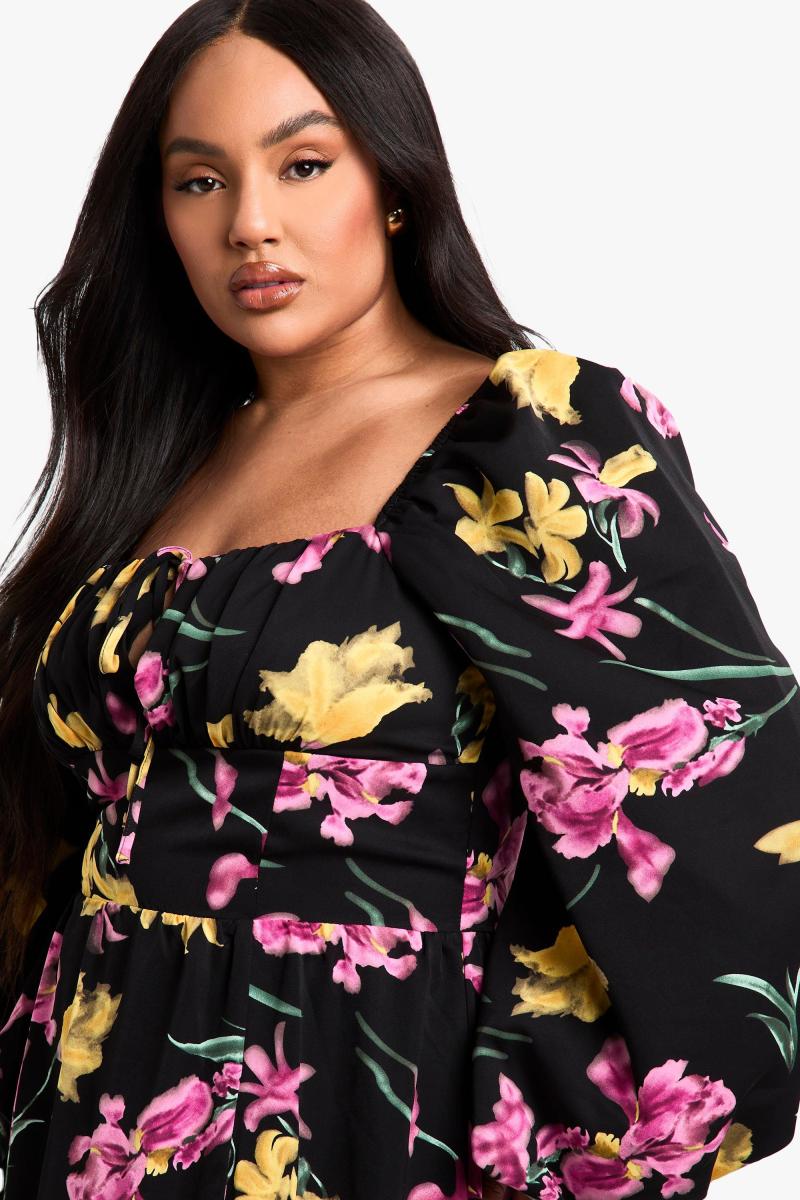 Плюс квітковий сукня Malkmaid Moilkmaid