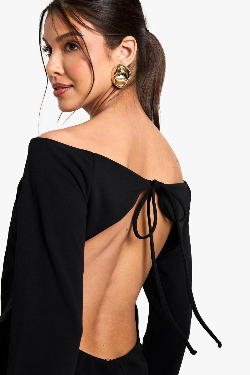 Висока сукня для фігуристів Bardot Tie