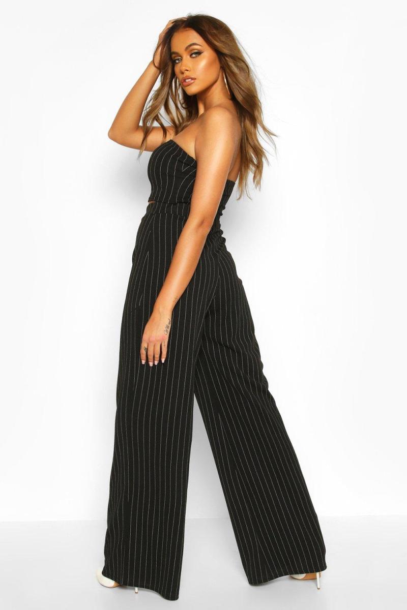 Bandeau Pinstripe Truser Coordord Set