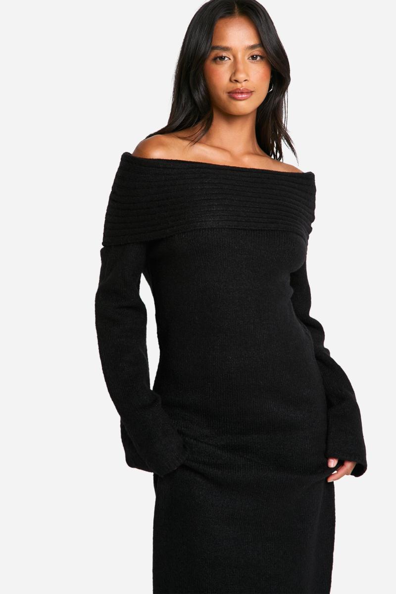 Маленька сукня з м'яким ремілом Бардо декольте