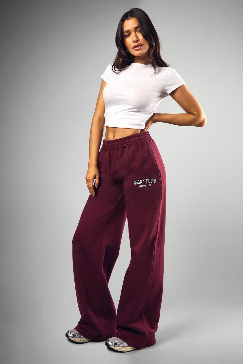 Високий студія DSGN Applique Пряма нога Джоггер