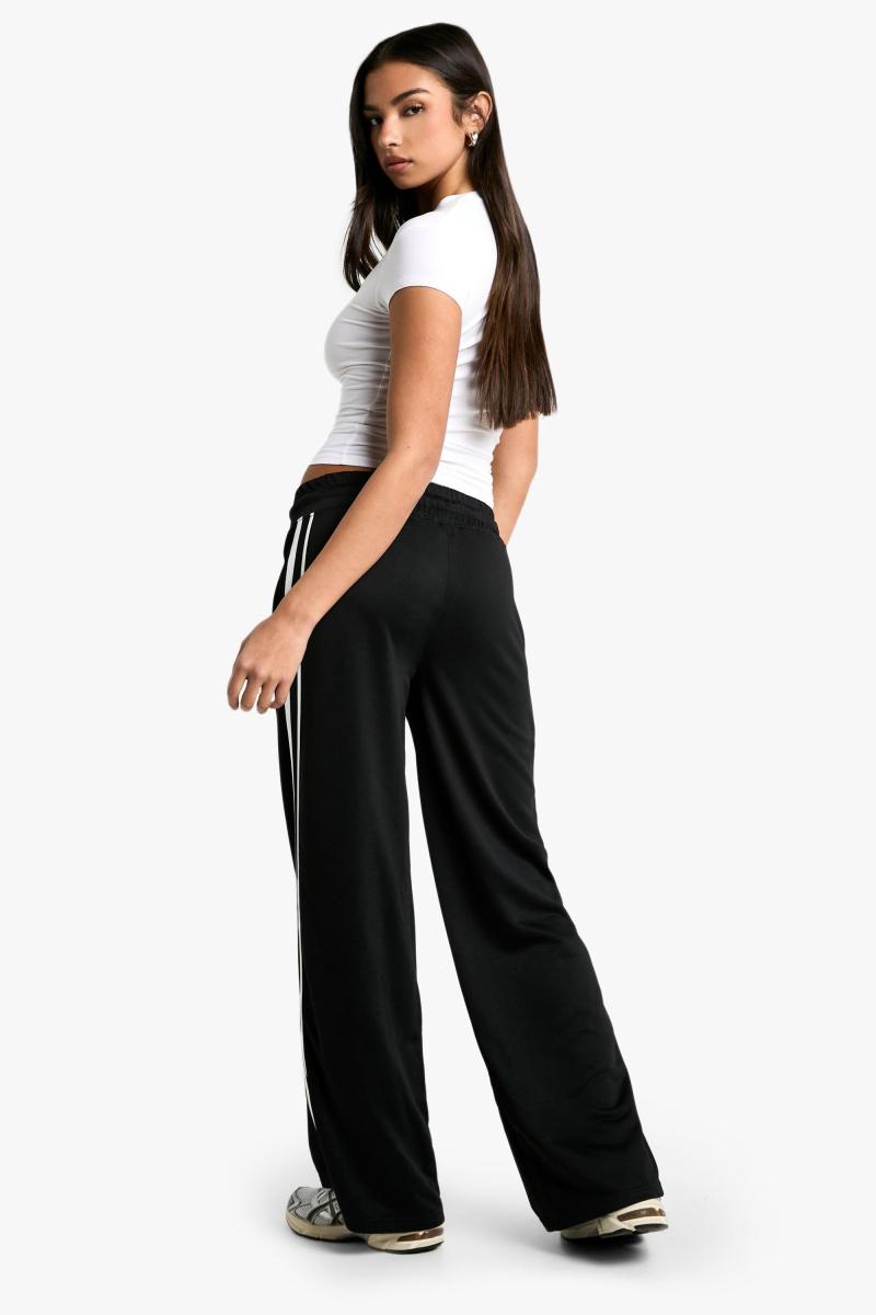 Подвійна смугаста трикот пряма нога Jogger