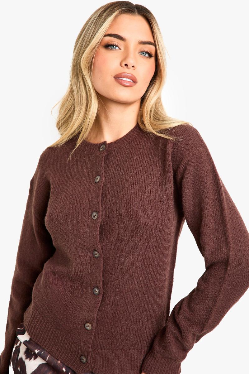 Екіпаж Шийка Тонкий датчик мікро кардиган