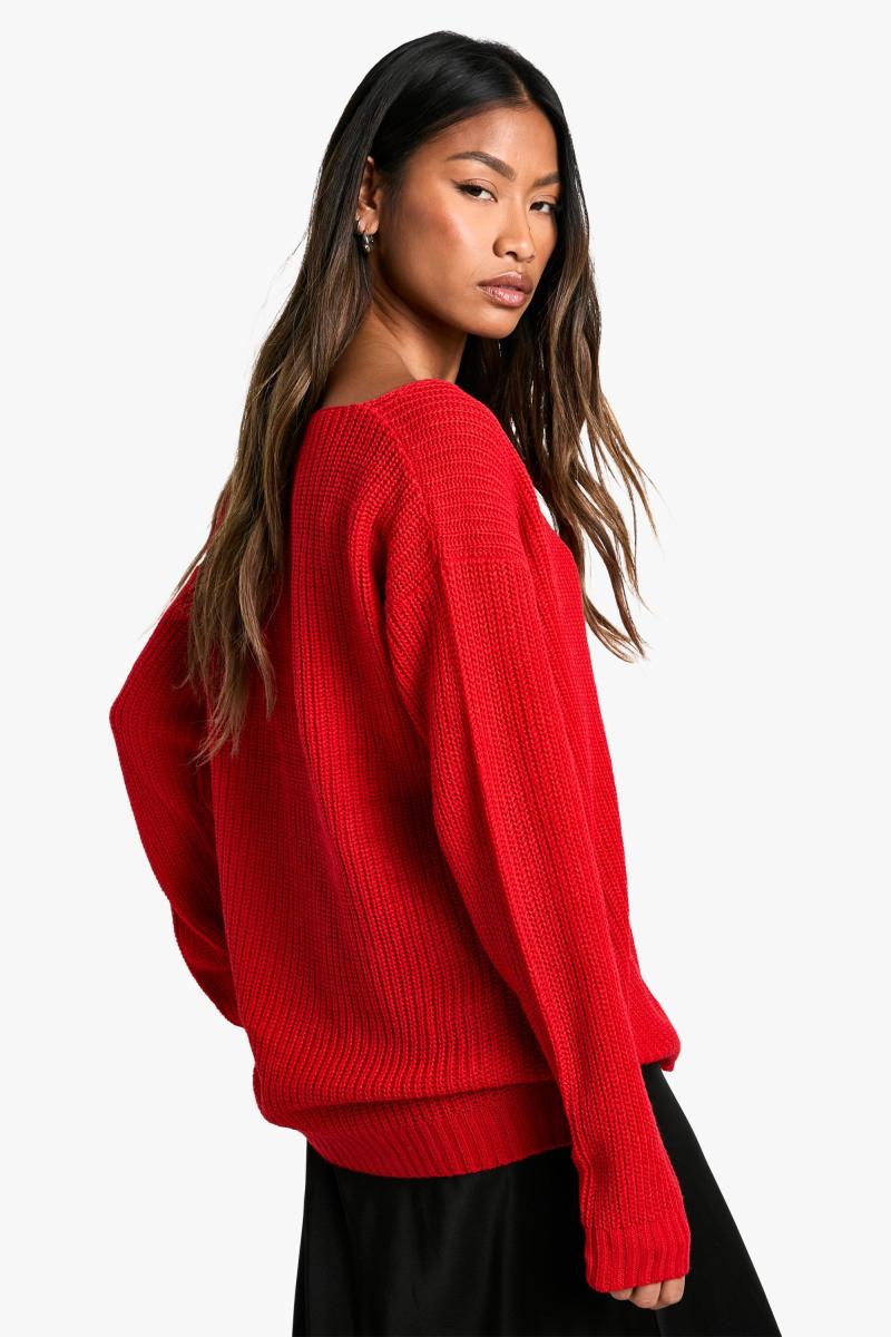 Базовий джемпер з V-подібним вирізом