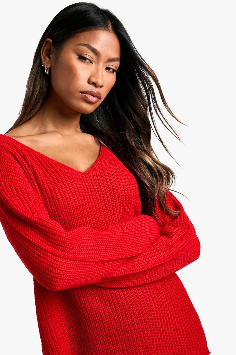 Базовий джемпер з V-подібним вирізом