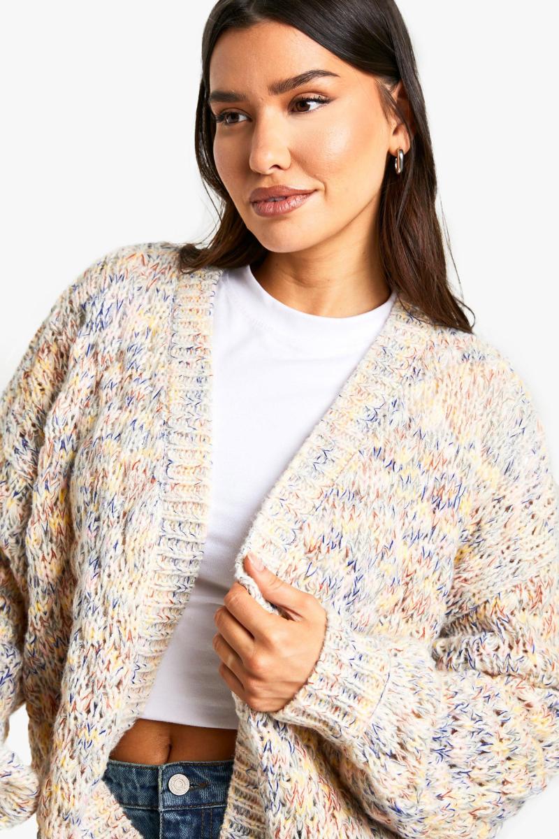 Високий мультипліканський в’язаний кардиган