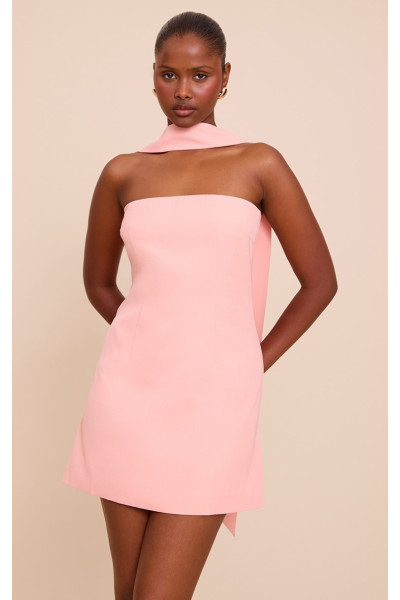 Рожева плетена шарф деталі Bandeau Shet