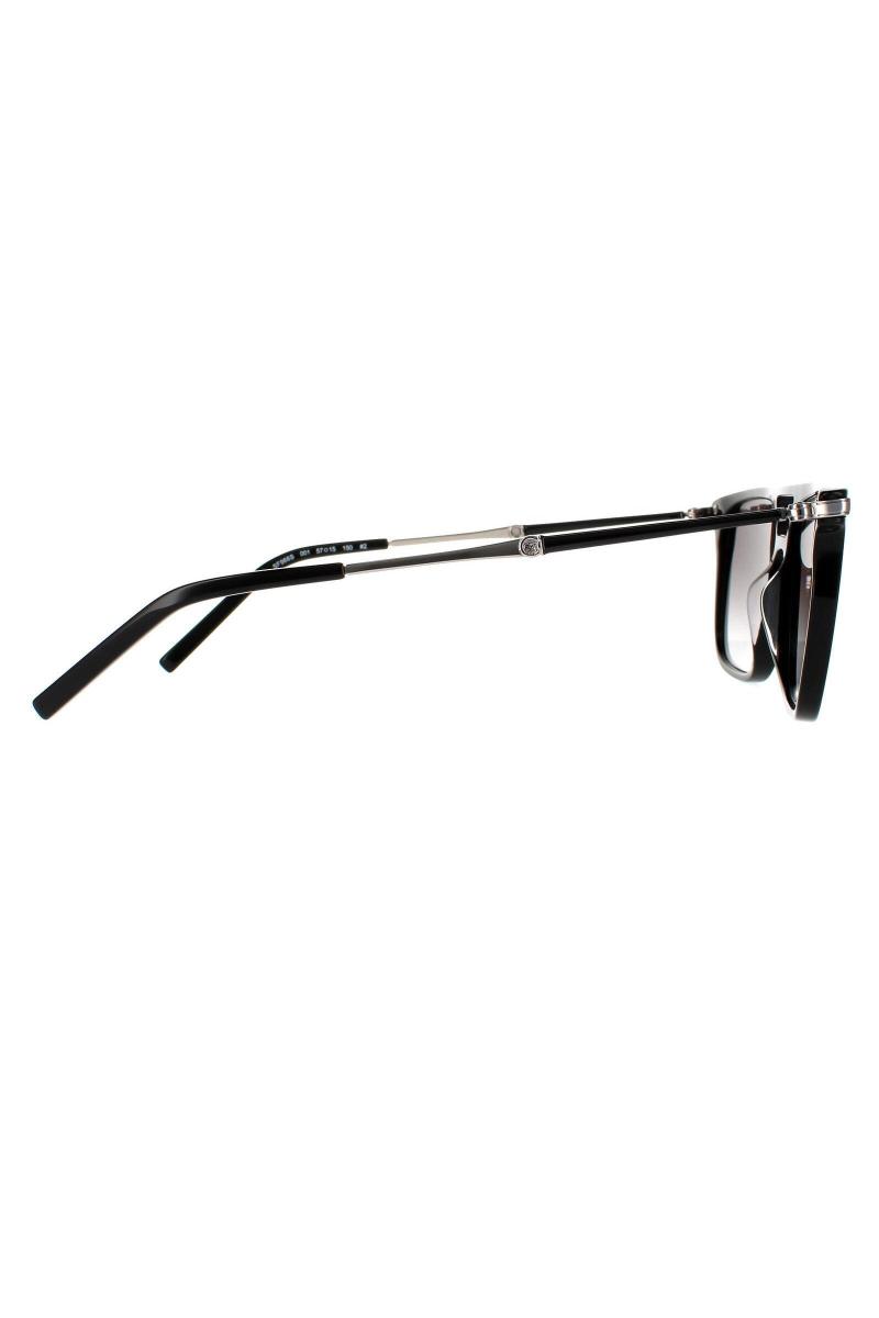 Квадратні чорно -сріблясті сірі градієнтні сонцезахисні окуляри