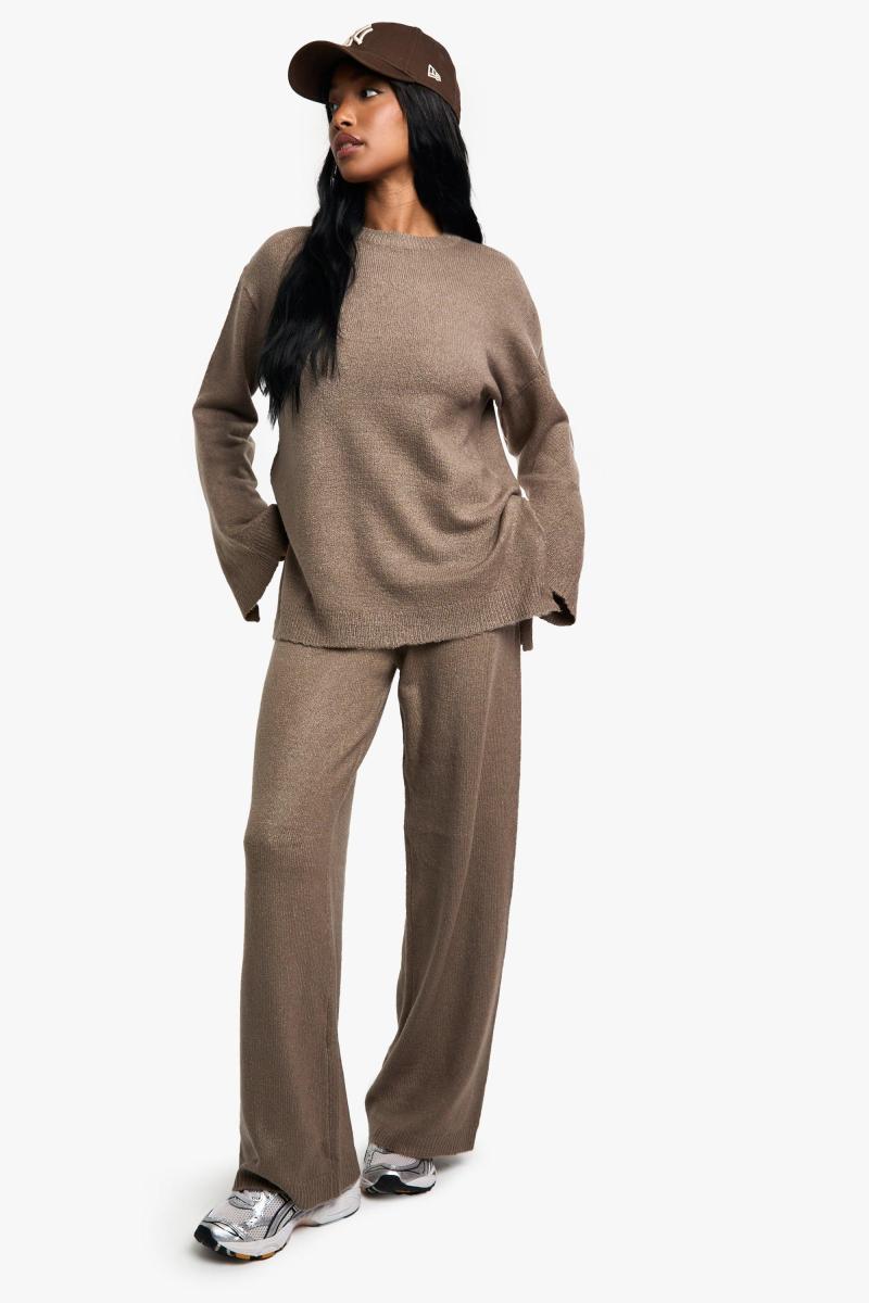 М'який в'язаний джемпер і спалаху в’язаний коордін