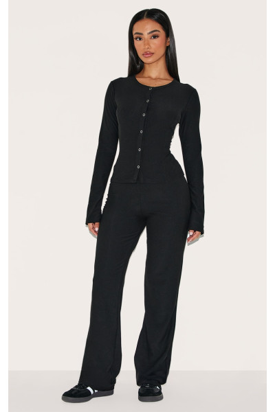 Маленькі чорні м’які штани прямого дотику