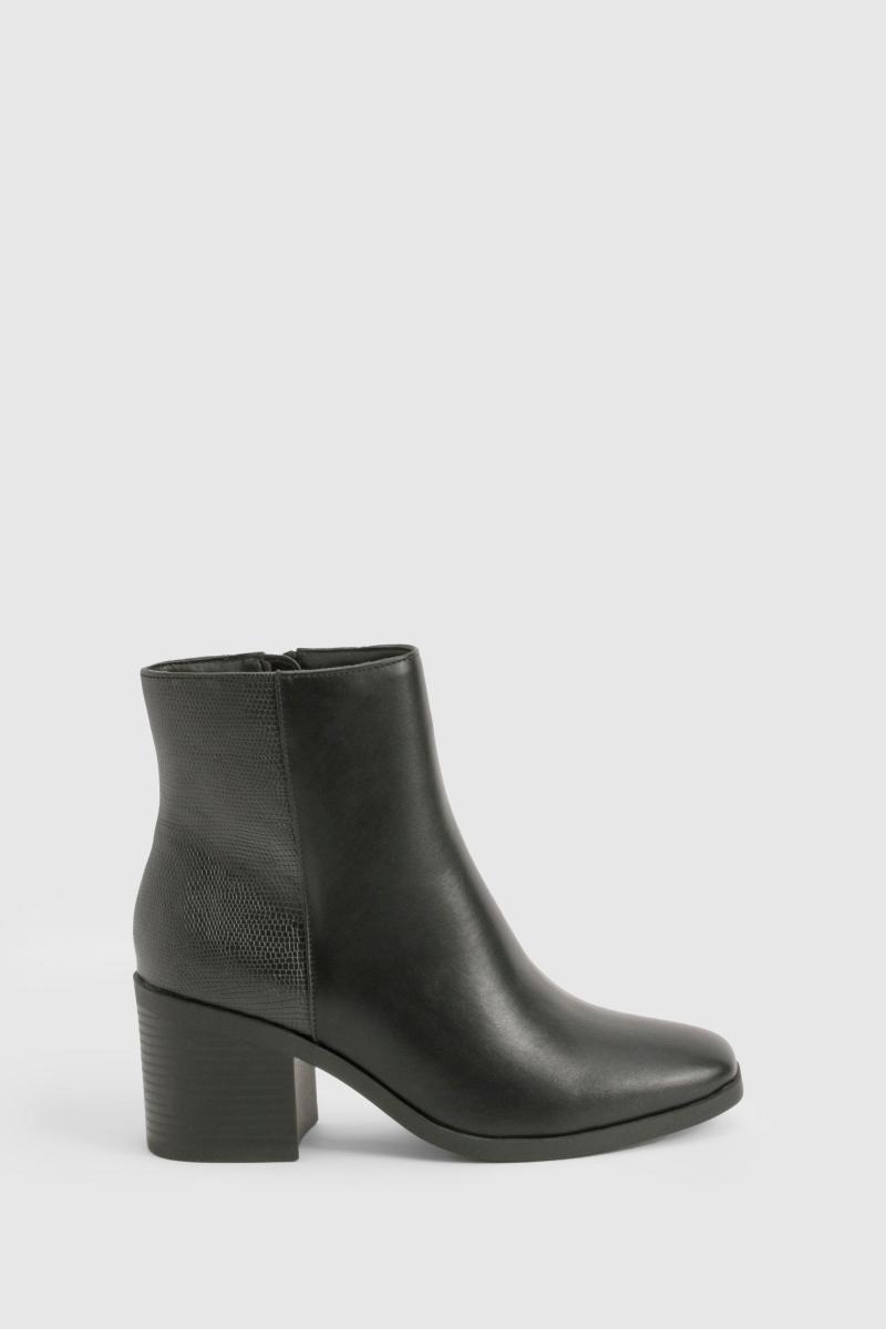 Чоботи взуття з зміїною панеллю