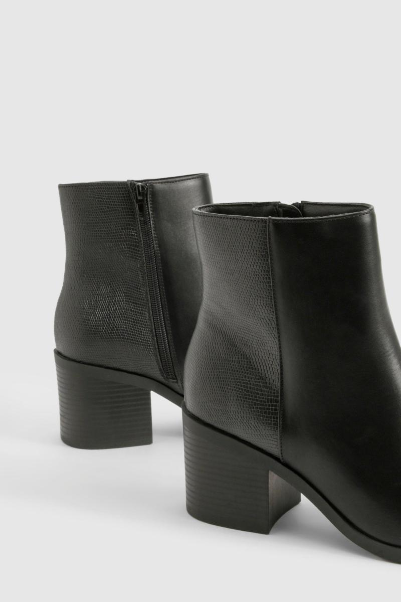 Чоботи взуття з зміїною панеллю