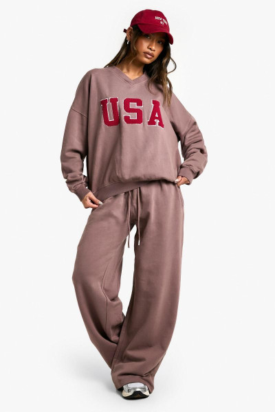USA Pocket Print Пряма нога Джоггер