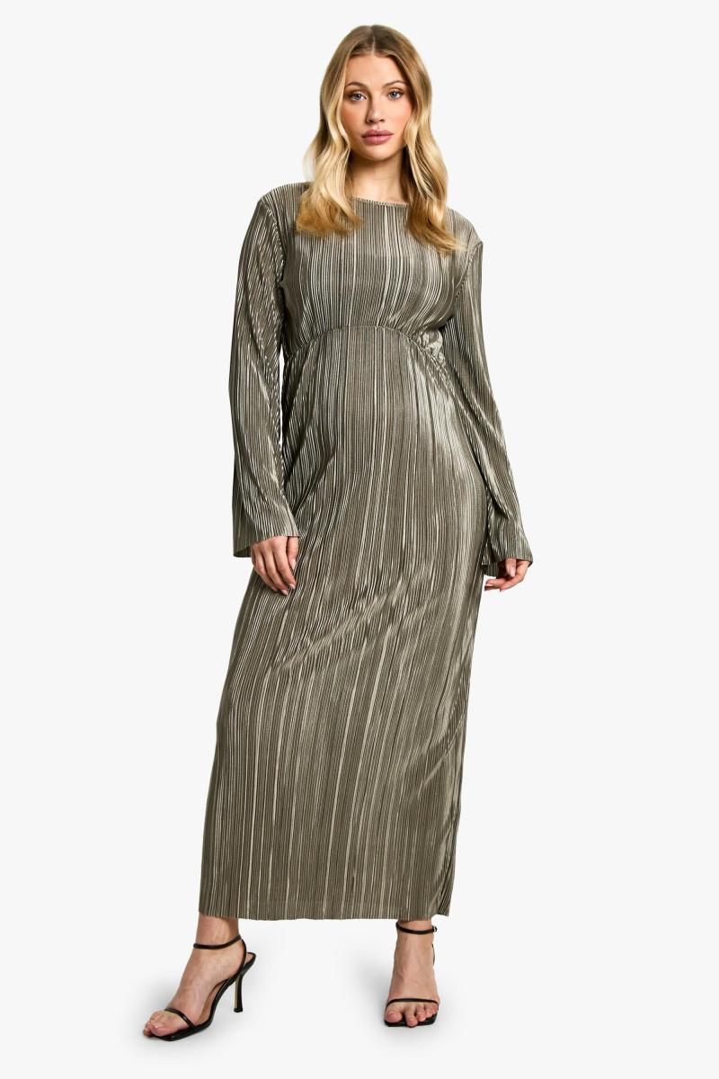 Материнство Plisse Batwing Midaxi плаття