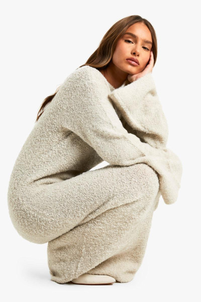 Трикотажна максі-сукня з розкльошеними рукавами Borg Трикотажна максі-сукня з розкльошеними рукавами Borg