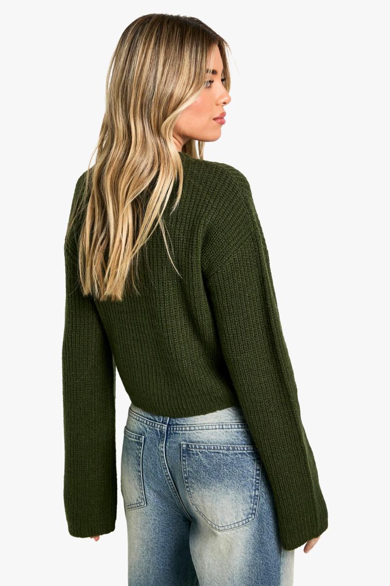 М'який трикотажний кардиган з круглим вирізом