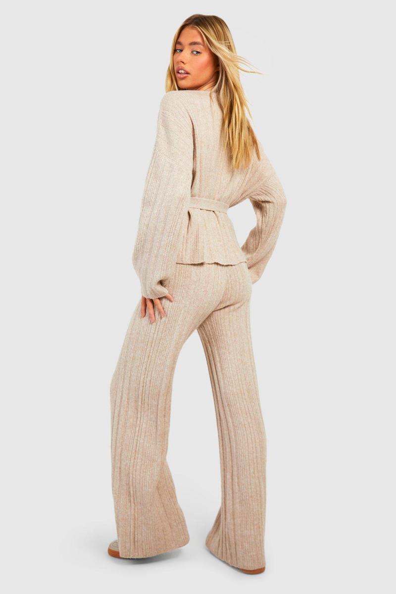 Широкі брюки з м’якої змішаної трикотажні штани