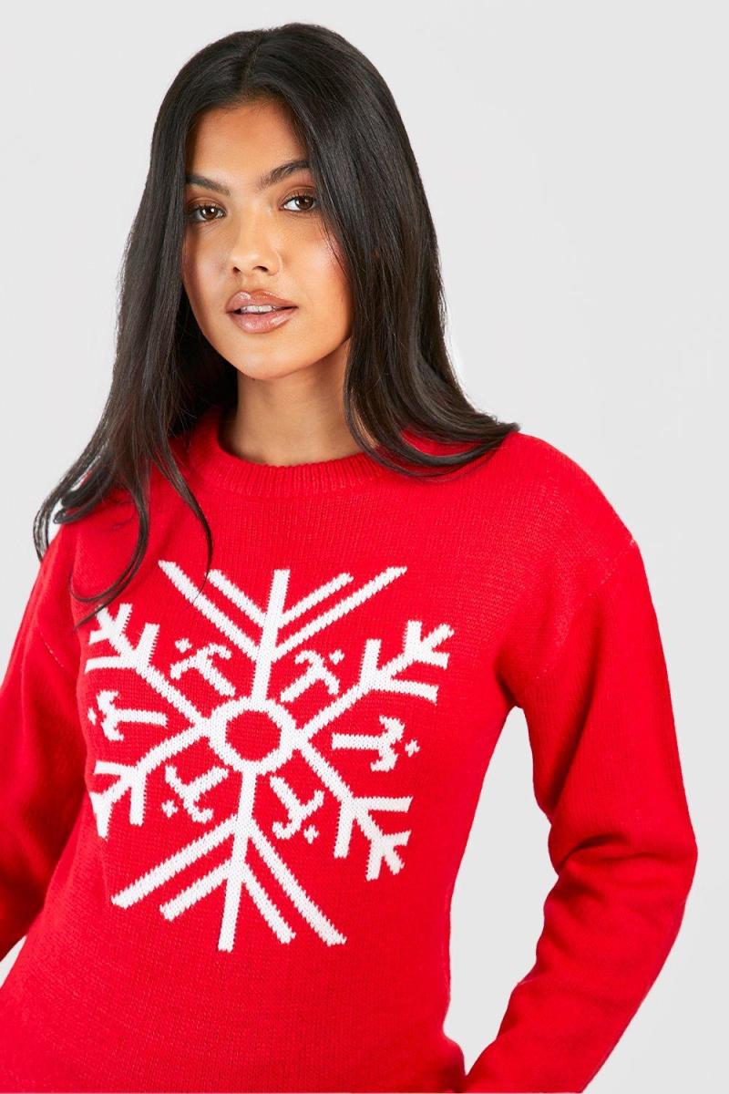 Різдвяний джемпер у формі сніжинки для вагітних