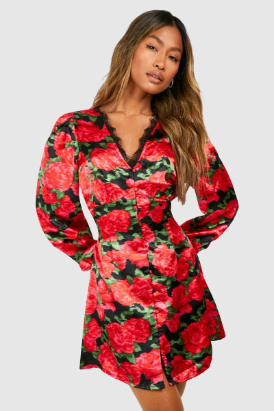 Сукня-компакт з квітковим мереживним оздобленням Сукня-компакт з квітковим мереживним оздобленням