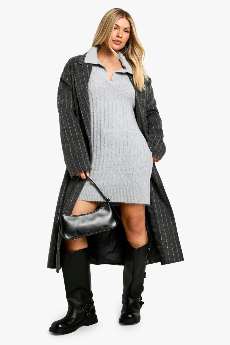 Деталь із коміром затишне трикотажне сукня джемпер