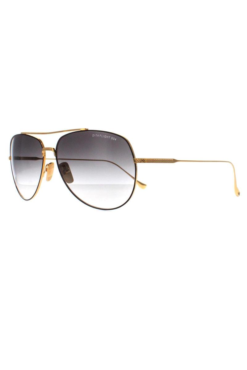 Aviator Black Yellow Gold темно -сірий до очищення градієнтного польоту 004