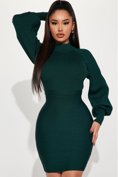 В'язана сукня-бандаж міні Kai