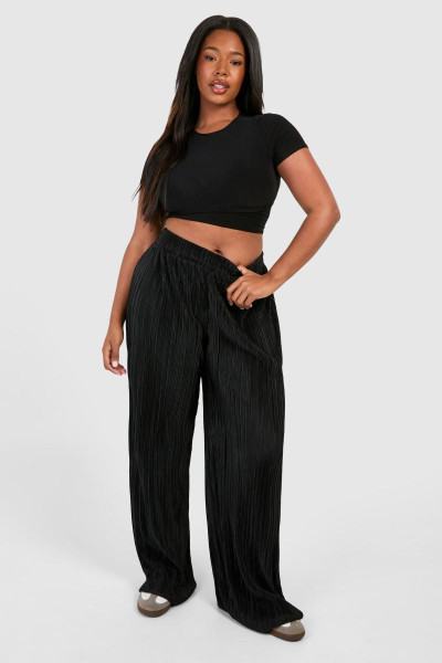 Широкі брюки з гумкою на талії Plus Широкі брюки з гумкою на талії Plus