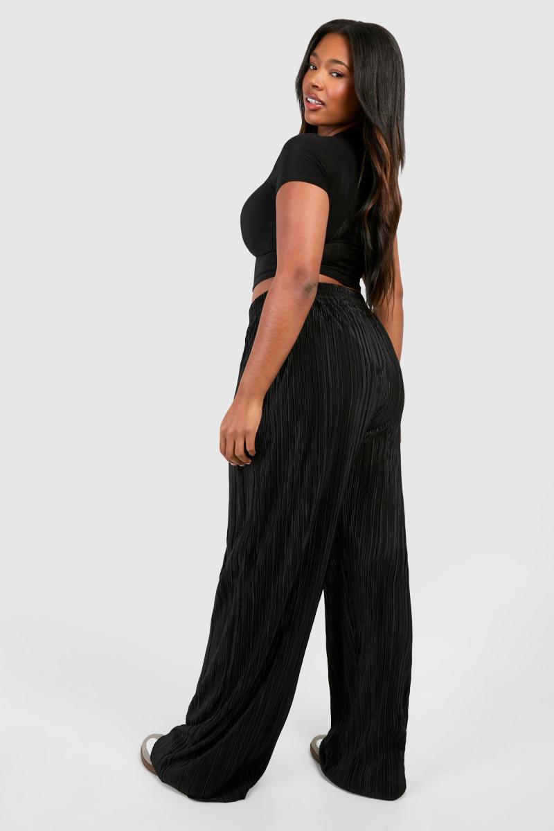 Широкі брюки з гумкою на талії Plus