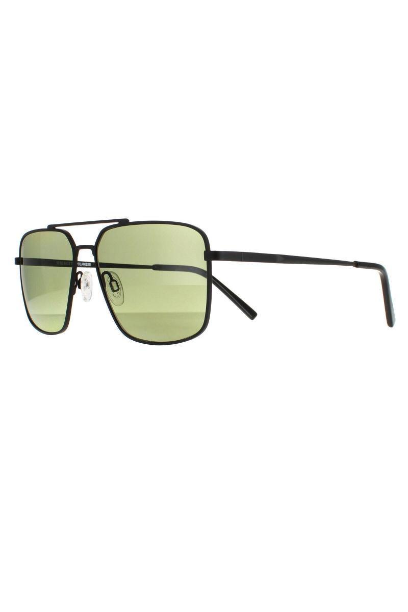 Aviator Matte Black Saturn Polarized 555NM Aitkin