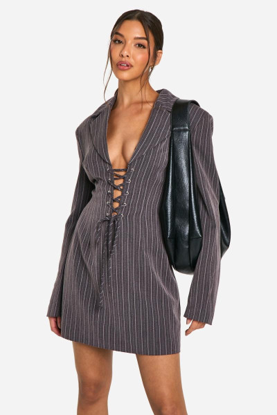 Сукня з блейзера шнурка Сукня з блейзера шнурка