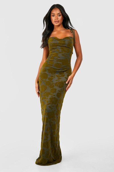 Максі-сукня Devore з квітковим ковпаком