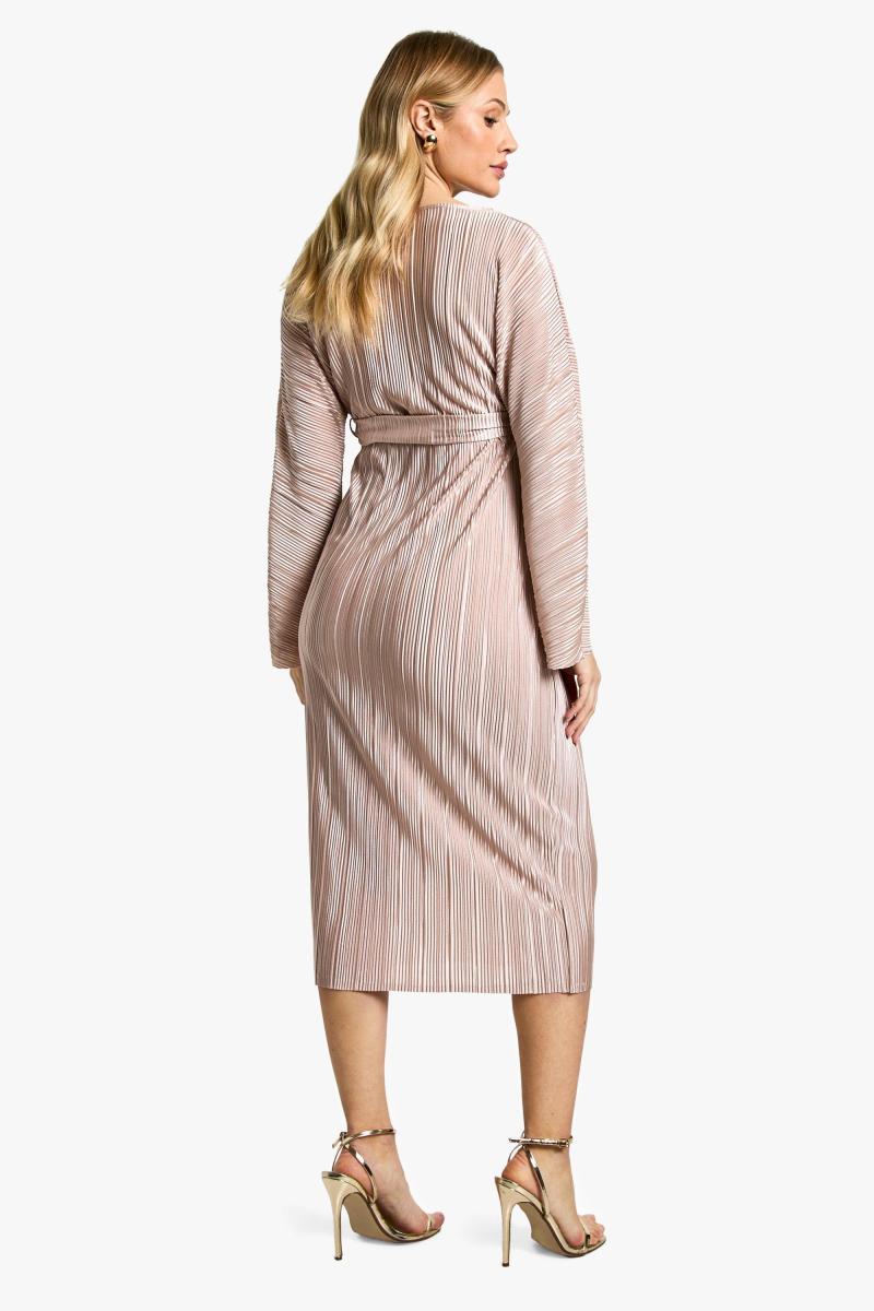 Материнство Plisse Belted Midi плаття